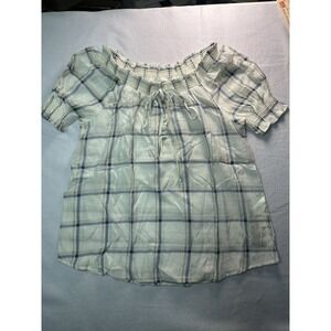Mine Women's Blouse Short Sleeve Size Large NWT